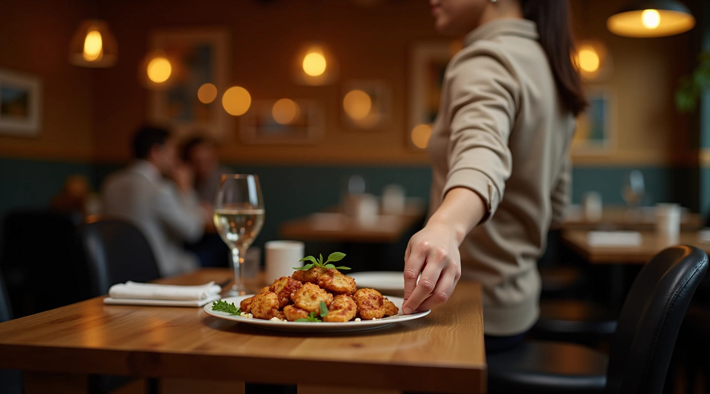 Marijampolės restoranų interjerai, šiltas apšvietimas, jaukūs stalai, gourmet patiekalai servuoti