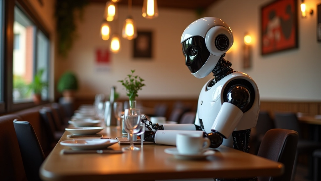 Pradžios ekranas su roboto sąsaja, paspaudimas ant mygtuko, svetainės aplinka